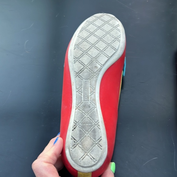 Marc Jacobs Leather Loafers Color Blocked Sz 36.5/6.5 Pink Red Yellow Turquoise - Picture 9 of 10